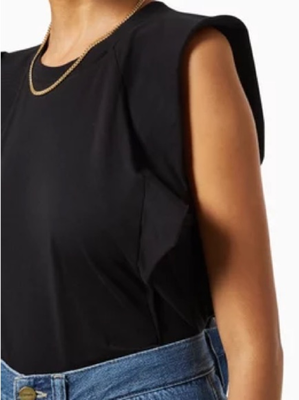 Frame Denim cotton Summer tee in Black